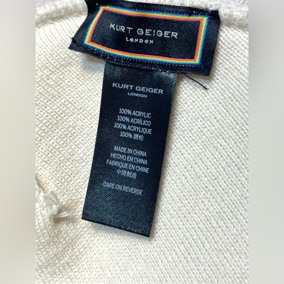Kurt Geiger White (Bone)Beanie with Silver Embellishments.
NWOT main image 7